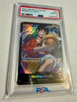 2023 Monkey.D. Luffy One Piece CCG ST08-001 PSA 10 - Image 1