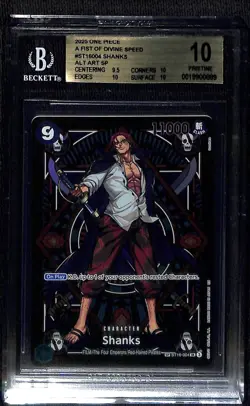 One Piece Shanks Alternate Art SP ST16-004 BGS 10 - Image 1