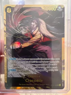 Crocodile One Piece OP14-120 Secret Rare The Seven Warlords 8 Cost 10000 Power - Image 1