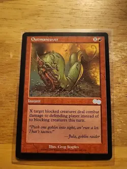 Outmaneuver - Urza's Saga - MTG Magic - Uncommon - Red Instant - Image 1