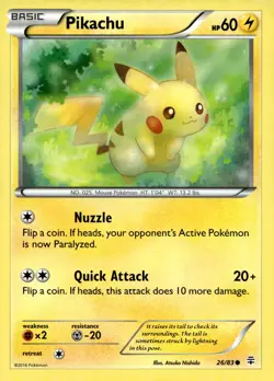 Pikachu #26/83 Generations Near Mint or Better - Pokemon Card - Image 1