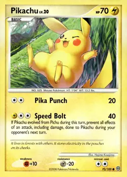 Pikachu #70/100 Stormfront Near Mint or Better - Pokemon Card - Image 1