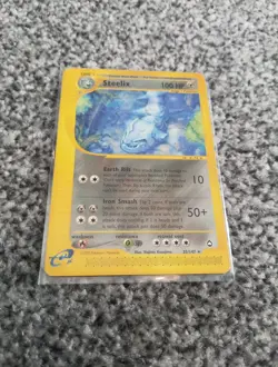 Pokemon TCG Steelix 35/147 Rare Card Aquapolis Non Holo E Series WOTC - Image 1