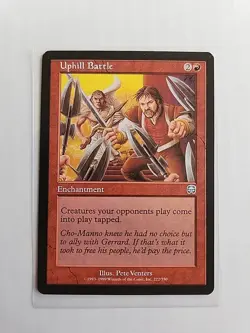 Uphill Battle - Mercadian Masques - MTG Magic - Uncommon - Red Enchantment - Image 1