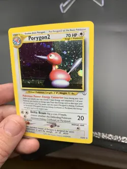 Pokemon TCG Porygon2 Neo Revelation Holo Rare Card 12/64 MP - Image 5