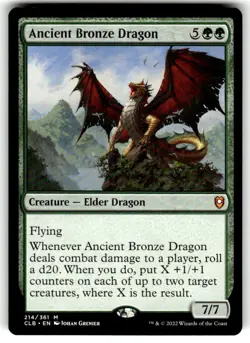 Ancient Bronze Dragon Commander Legends: Battle for Baldur's Gate Regular MTG NM - Image 1