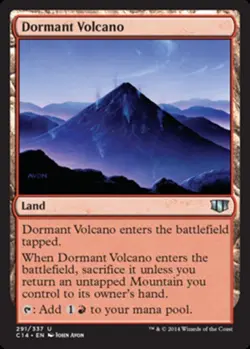Hero Deal, English - 4 x MTG Dormant Volcano Commander 2014 - Image 1