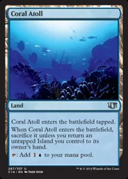 Hero Deal, English - 4 x MTG Coral Atoll Commander 2014 - Image 1