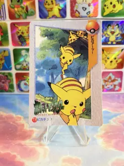 Pokemon Vintage Pocket Monsters Vending HOLO Prism Sticker 1998 Nintendo bandai - Image 5