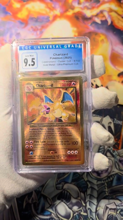 Charizard Gold Metal Celebrations 4/102 CGC OLD Blue LABEL 9.5 AUTO 10 - Image 2