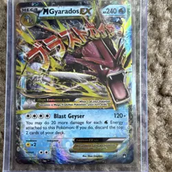 Pokemon M Gyarados EX 27/122 Mega Evolution Holo 240 HP 120+ Attack 2016 - Image 1