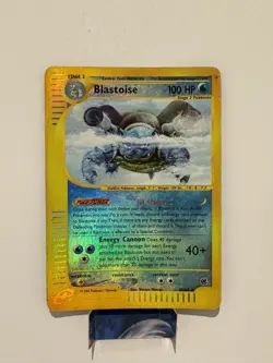Pokemon TCG: Blastoise (Reverse Holo) Holo Rare 4/165 Expedition LP - Image 1