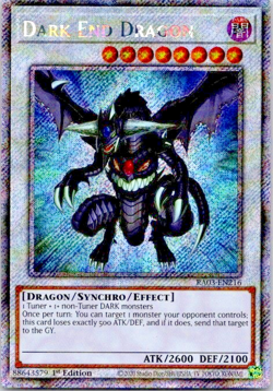 Dark End Dragon RA03-EN216 Platinum Secret Rare 1st Edition Yu-Gi-Oh! Near Mint - Image 1