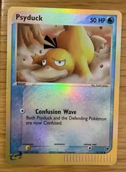 Psyduck 73/100 EX Sandstorm Reverse Holo Lightly Played 2003 Nintendo - Image 1