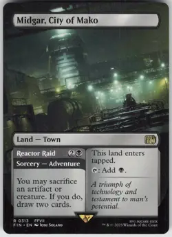 MTG Midgar, City of Mako (Borderless) 313 FINAL FANTASY R NM - Image 1