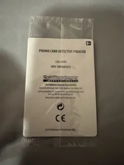 Detective Pikachu Pokemon DVD Exclusive Promo Card From 2019! Unopened! - Image 2