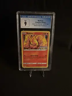 Pokemon Moltres Promo Holo SWSH185 Sword & Shield Card CGC 9 Mint English 2022 - Image 2