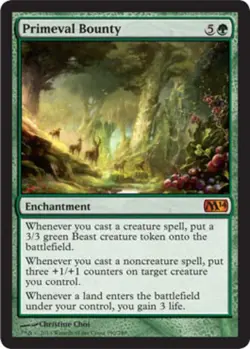 Primeval Bounty - Magic 2014 (M14) #190/249 MTG Magic The Gathering - Image 1