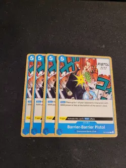 4x Barrier-Barrier Pistol OP10-060 English C Royal Blood One Piece Card Game - Image 1