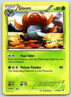 Gloom - Boundaries Crossed 2/149 Black White Atsuko Nishida Pokemon Card LP - Image 1