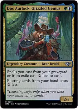 MTG Outlaws of Thunder Junction Doc Aurlock, Grizzled Genius (Uncommon) - Image 1
