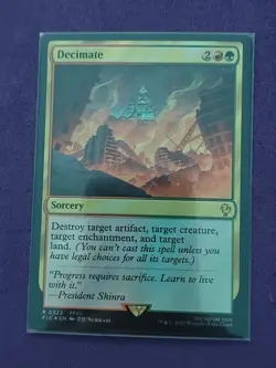 Decimate (Surge Foil) #323 (NM) Final Fantasy FIC Magic MTG - Image 1