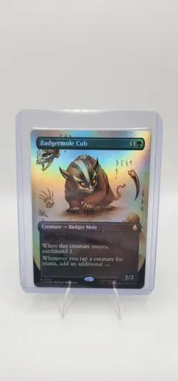 Badgermole Cub (Borderless) [TLA - 326] - NM [Foil] TCG MTG - Image 1