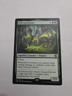 Magic: The Gathering Old Gnawbone 197/281 Forgotten Realms Mythic Dragon 7/7 - Image 1