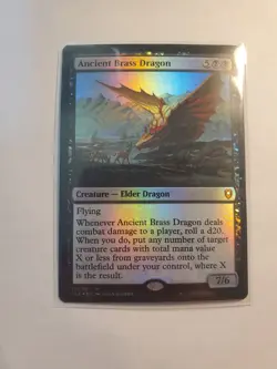 Magic: The Gathering Ancient Brass Dragon 111/361 CLB Mythic Foil - Image 1