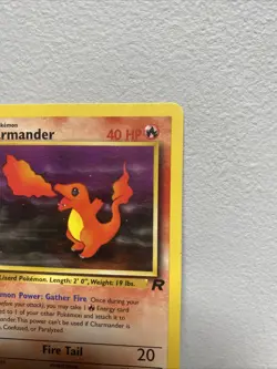 Pokemon Card Charmander Team Rocket 1st Edition Common 50/82 Light Play LP - Image 3