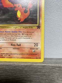 Pokemon Card Charmander Team Rocket 1st Edition Common 50/82 Light Play LP - Image 4