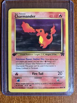 [NM] 2000 Pokemon Team Rocket Charmander 1st Edition #50/82 Common - Image 1