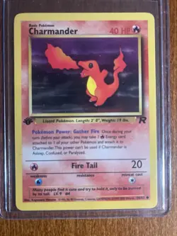 [NM] 2000 Pokemon Team Rocket Charmander 1st Edition #50/82 Common - Image 1