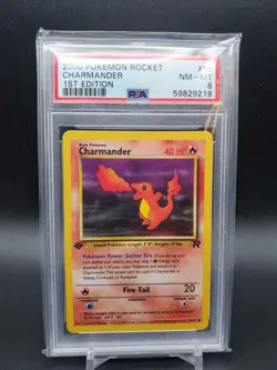 2000 Charmander 50/82 Team Rocket 1st Edition PSA 9 Pokemon TCG - Image 1