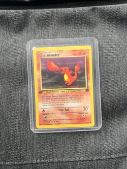 1st Edition Charmander 50/82 Team Rocket Pokemon TCG WOTC Vintage LP - Image 1