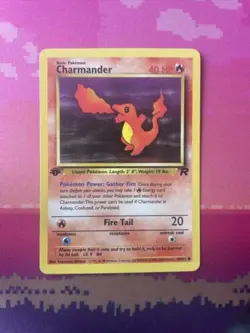 Pokemon Card Charmander Team Rocket 1st Edition Common 50/82 Near Mint - Image 1