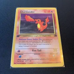 Pokemon TCG Charmander 50/82 Team Rocket 1st Edition Card - Image 1