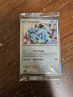 Terapagos - 161/191 Holo Horizons Stamp | Pokemon GameStop Promo - Image 1