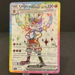 Cinderace ex 157/142 Stellar Crown Full Art Ultra Rare Holo Pokemon TCG Card - Image 1