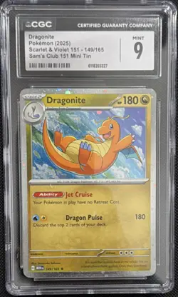 Pokemon Dragonite 149/165 Scarlet & Violet 151 Rare Holo CGC 9 🔥🔥🔥 - Image 1