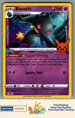 [STAMPED] Banette #73/196 - Trick or Trade BOOster - Pokemon TCG - 4907 - Image 1