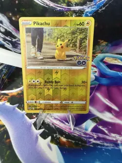 Pikachu 027/078 Reverse Holo Sword & Shield Pokemon GO - Image 1