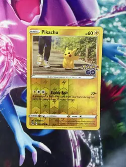 Pikachu 027/078 Reverse Holo Sword & Shield Pokemon GO - Image 3