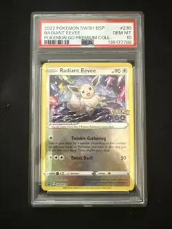 2022 POKEMON SWSH BLACK STAR PROMO #230 RADIANT EEVEE PSA 10 - Image 1