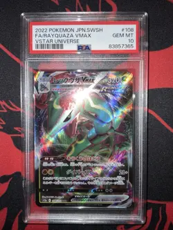 Pokemon PSA 10 Rayquaza VMAX S12a Vstar Universe Triple Rare Holo Japanese - Image 1