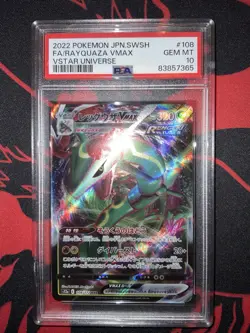 Pokemon PSA 10 Rayquaza VMAX S12a Vstar Universe Triple Rare Holo Japanese - Image 2