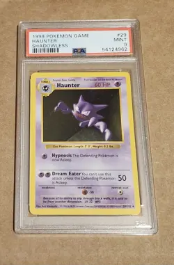 Pokemon Shadowless Haunter PSA 9 Mint #29 Base Set - Image 1