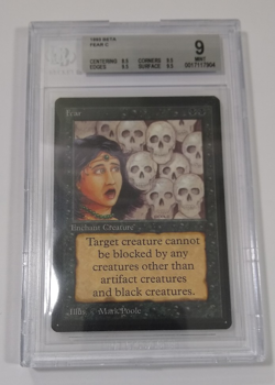BGS 9 Beta Fear MTG Graded MINT vintage 93/94 old school NM - Image 1
