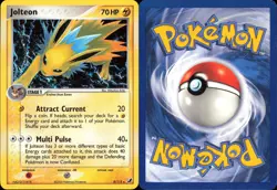 Jolteon 8/115 Holo Rare | LP | Unseen Forces | Pokemon TCG - VINTAGE 2005 - Image 3