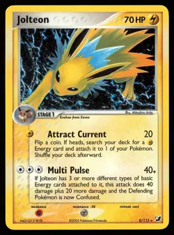 Jolteon 8/115 Holo Rare | PL | Unseen Forces | Pokemon TCG - VINTAGE 2005 - Image 1